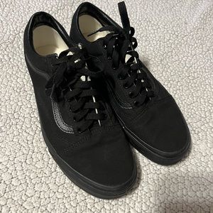 Vans Old Skool Canvas Black Shoes 10